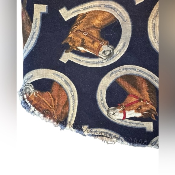 Vintage Women’s Horse and Horseshoe Button Up Shirt With Heart Buttons Large 059 - Picture 5 of 10